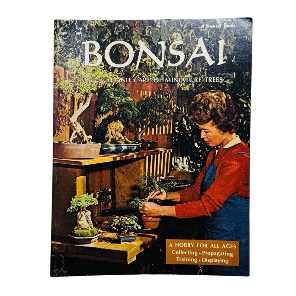 BONSAI Culture and Care of Miniature Trees Oriental Plants 1966 LANE Books